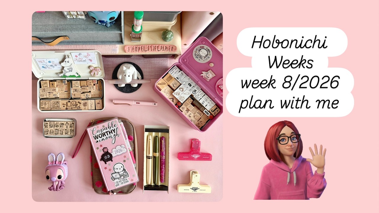 Week 8/2026 | Hobonichi Weeks | plan / decorate with me | pwm | dwm