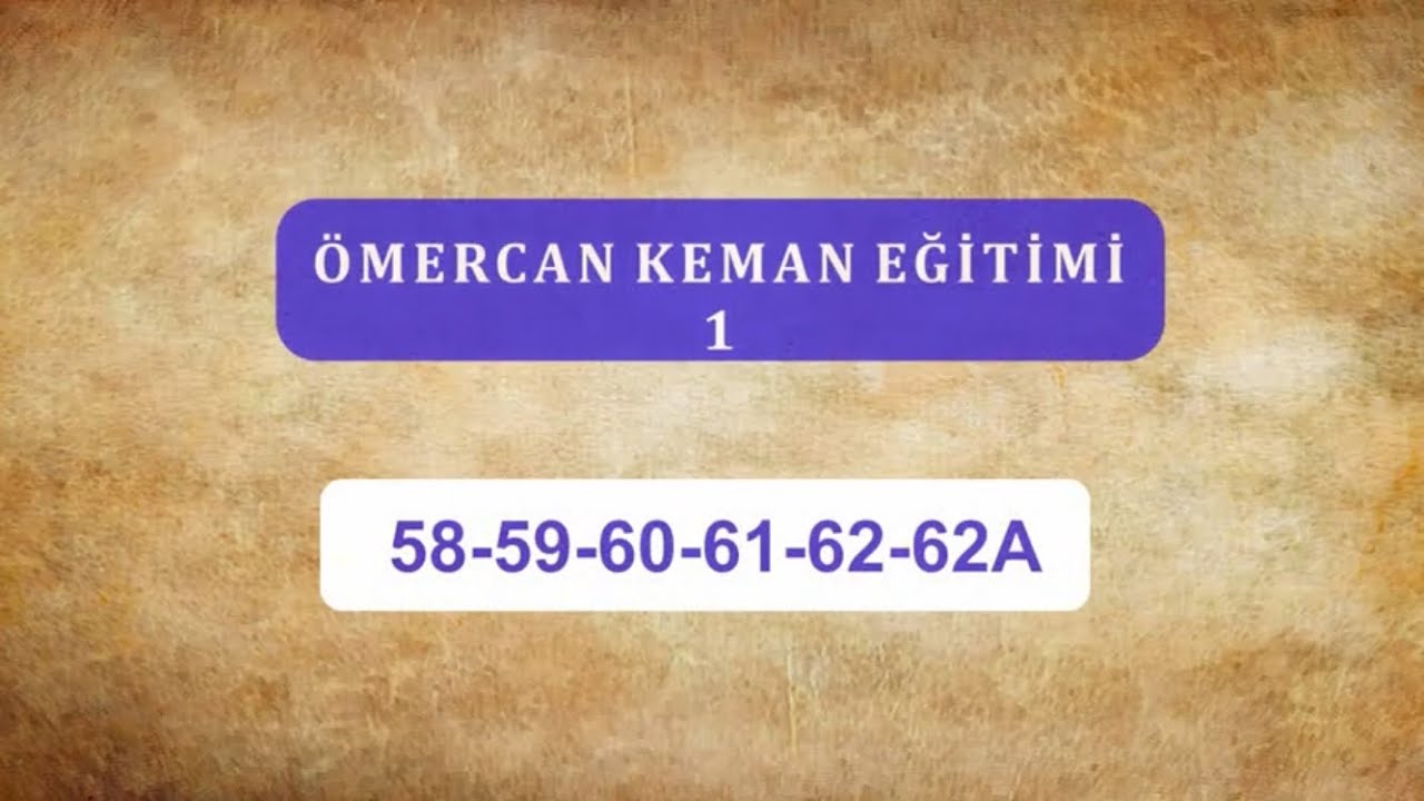 Ömercan 1 58-59-60-61-62-62 A