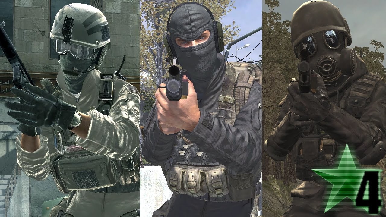 Call of Duty 4: Modern Warfare - All Multiplayer Characters (CC)