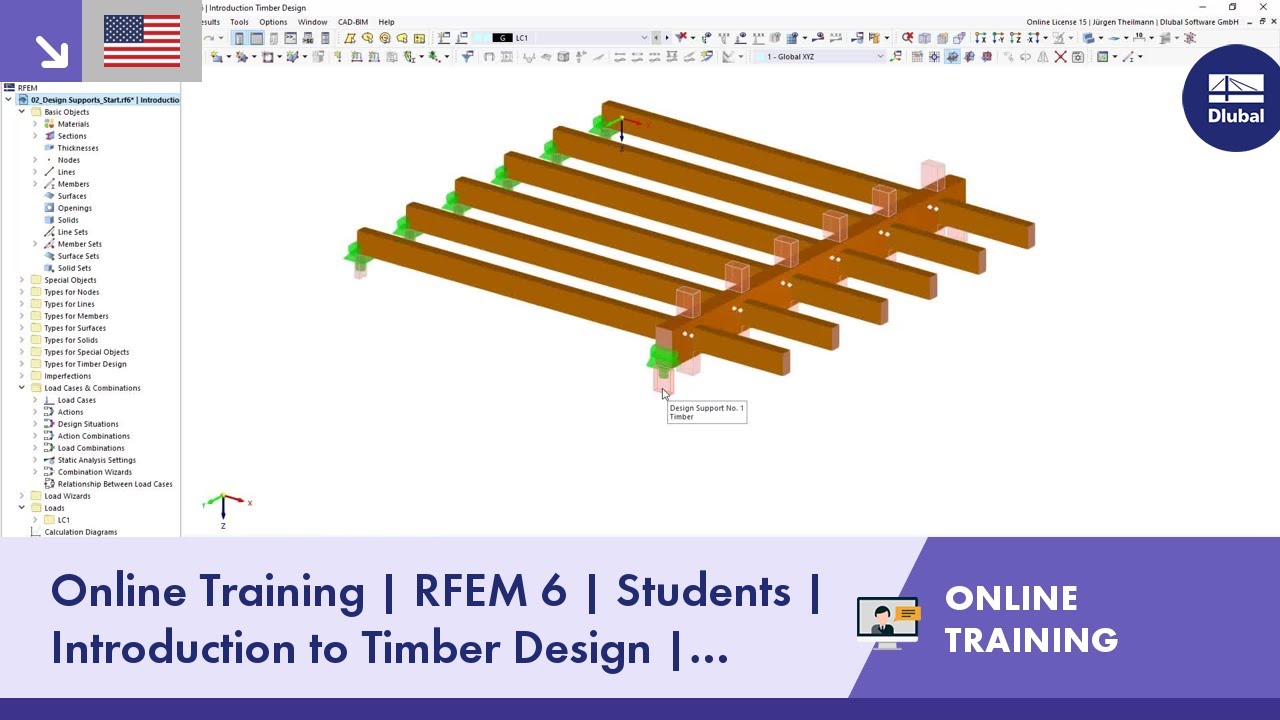 Online Training | RFEM 6 | Students | Introduction to Timber Design | 25.11.2022