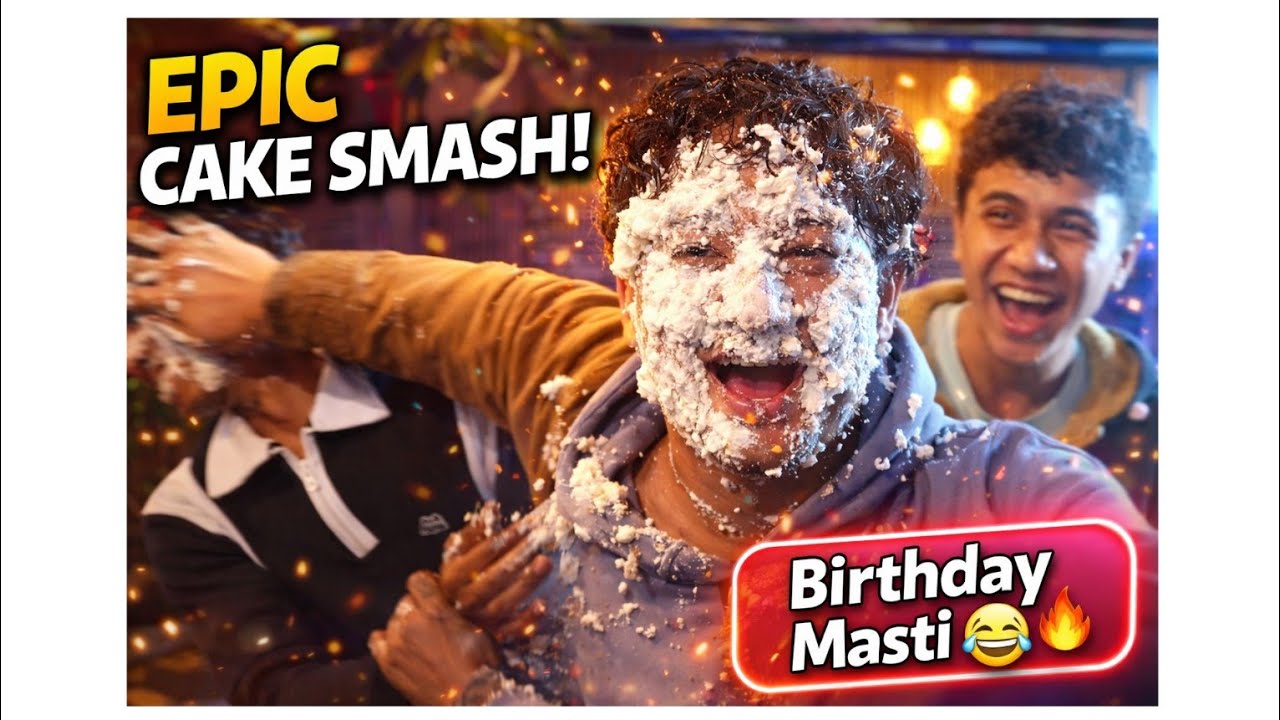 Birthday Celebration gone Wrong? Sanoj’s Epic Cake Smash! 