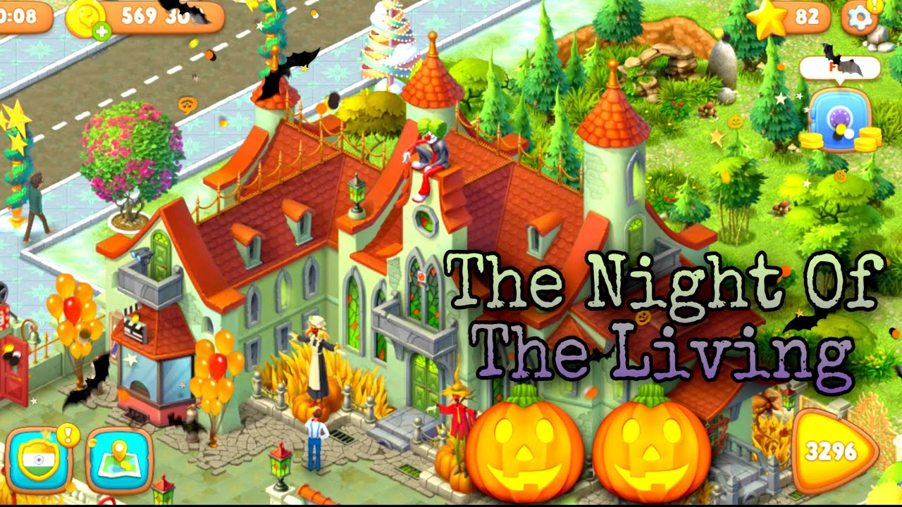 Gardenscapes THE NIGHT OF THE LIVINGS DECORATIONS | Halloween Event 2021 🎃