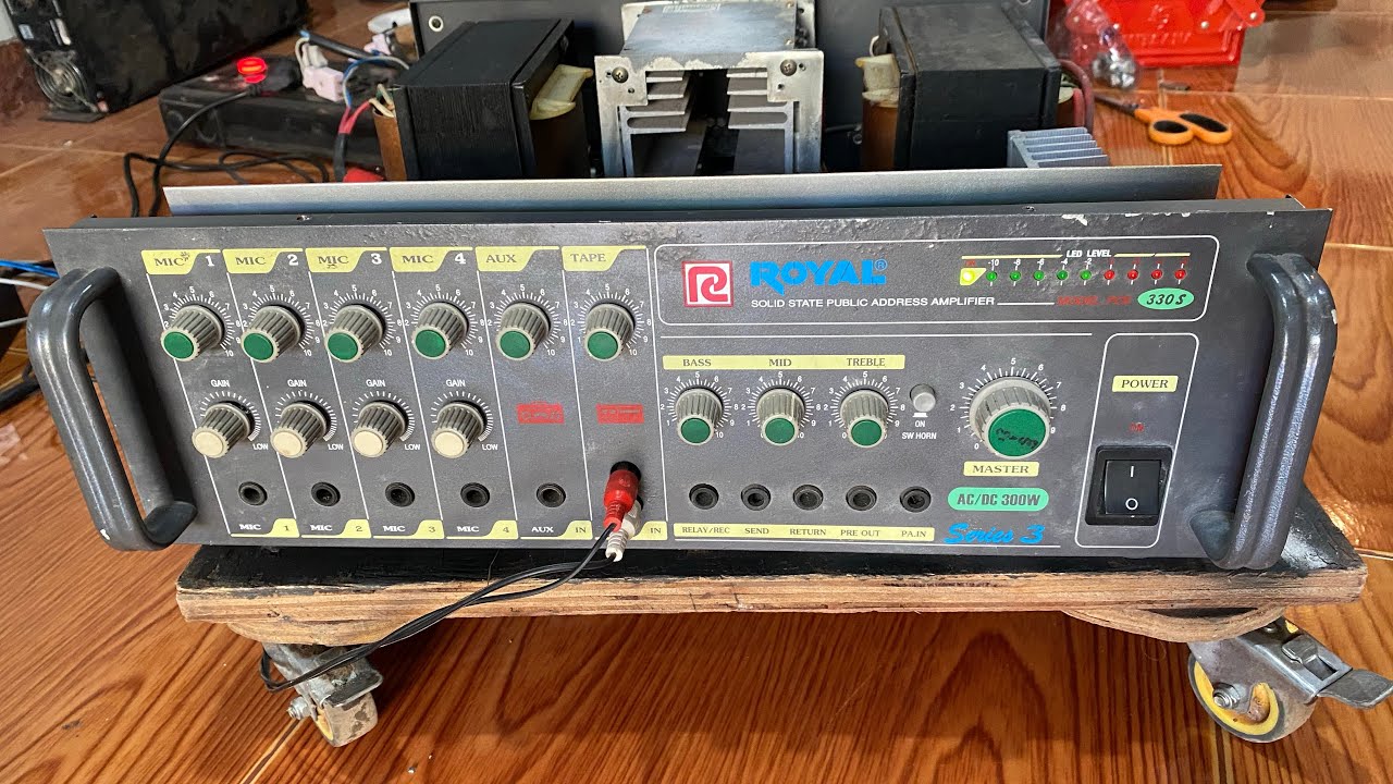 เพาเวอร์แอมป์ RoYAL AC/DC300w
