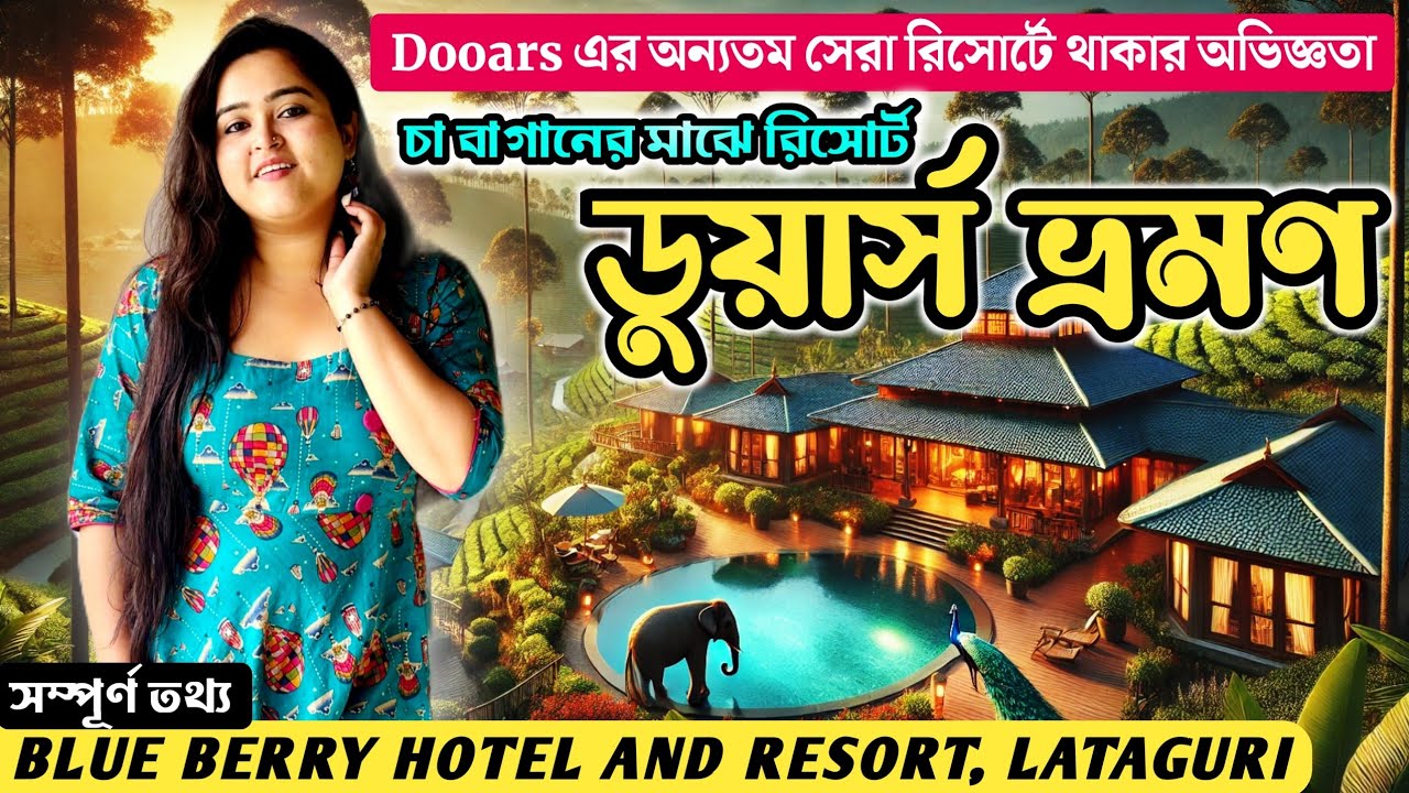 মাত্র 2500 টাকায় ডুয়ার্স ভ্রমণ | Blue berry Hotel and Resort in Lataguri | Gorumara National Park