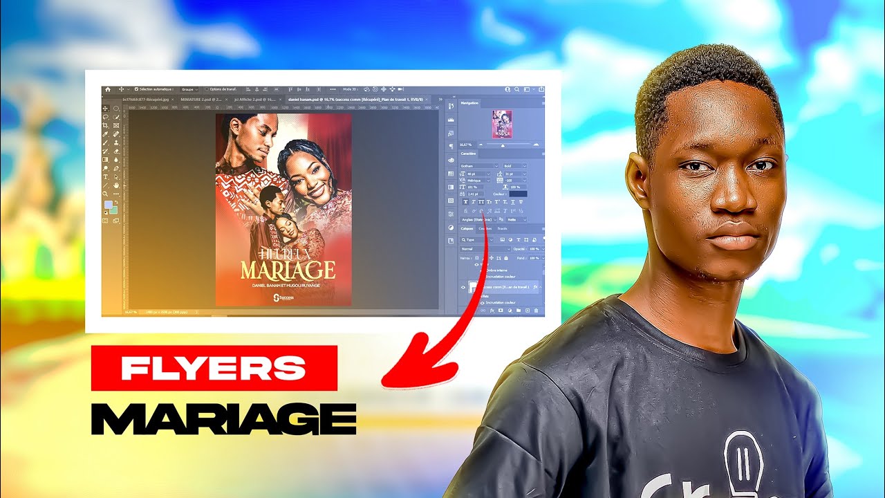 Comment Réaliser une Affiche de Mariage Professionnelle – Tutoriel Graphisme Facile