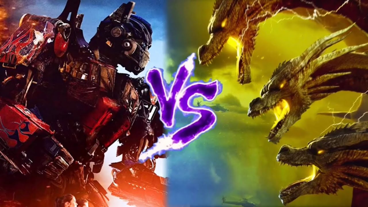 Optimus Prime Vs King Ghidorah - Epic Supercut Battle!