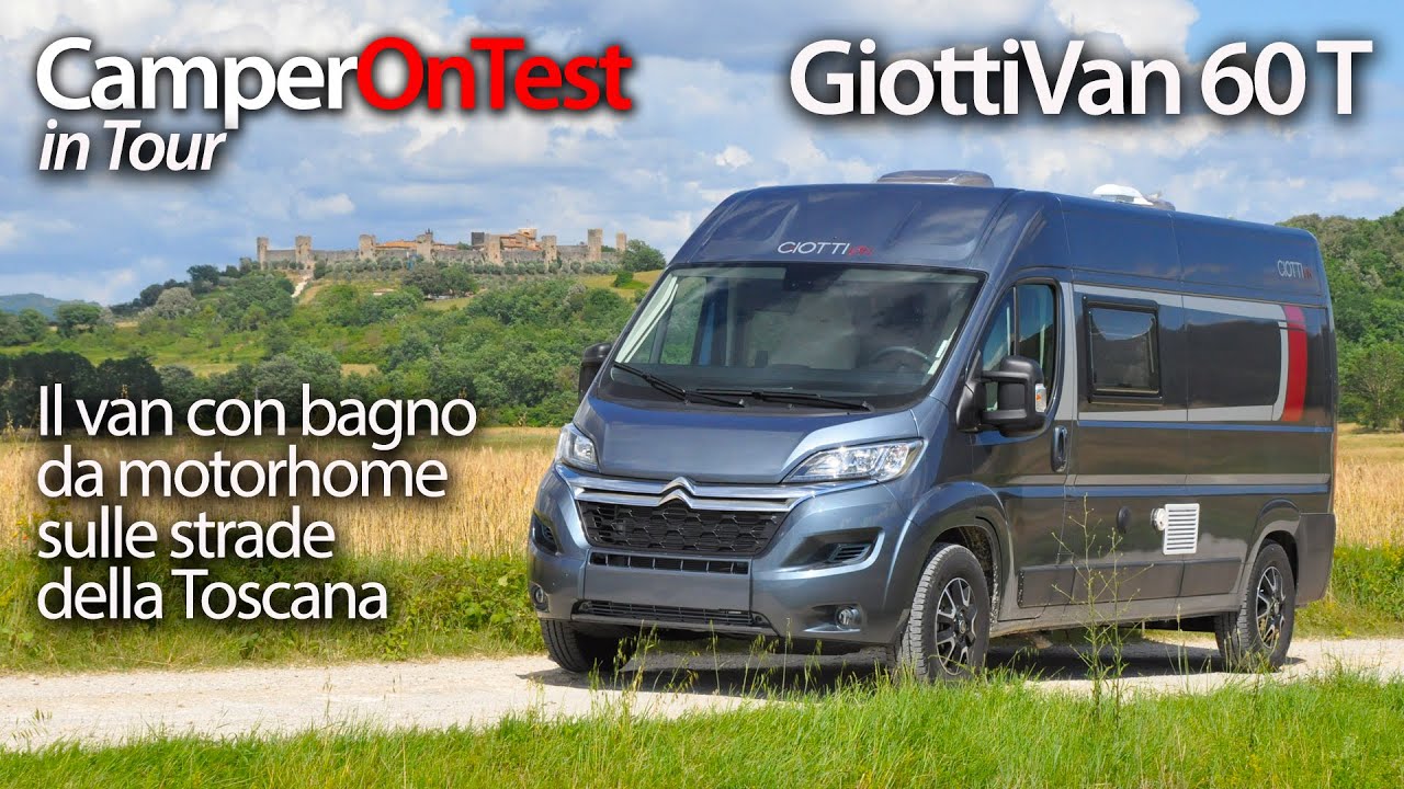 GiottiVan 60 T: Van da sei metri alternativo, con bagno passante, doccia separata e colonna frigo