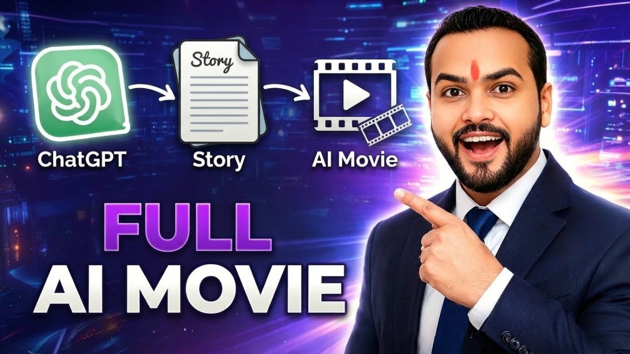 ChatGPT se Complete AI Movie Kaise Banaye | Story → Image → Video (Step by Step)