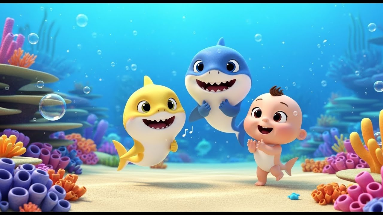 🦈 Baby Shark Dance 🎶 Original Baby Version | Baby Giggles TV