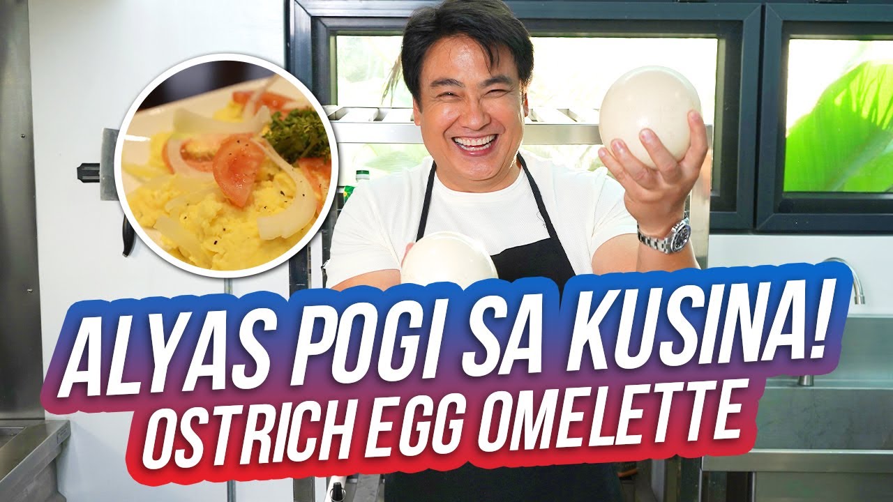 Alyas Pogi sa Kusina! Cooking Ostrich Egg Omelette | Ramon Bong Revilla Jr. Vlogs