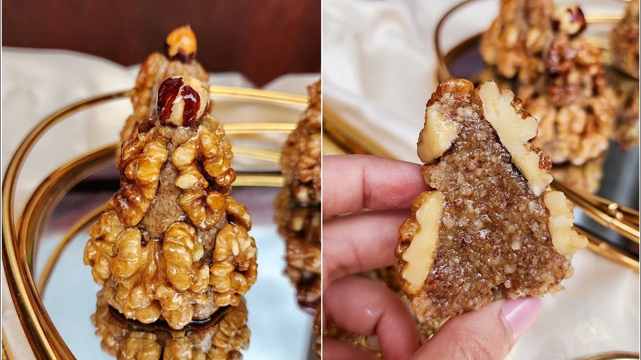 اهرامات الجوز🍯 معسلين للقلب وطريين حلوة تقليدية راقية للمناسبات والبنة هبال🤤 🇩🇿