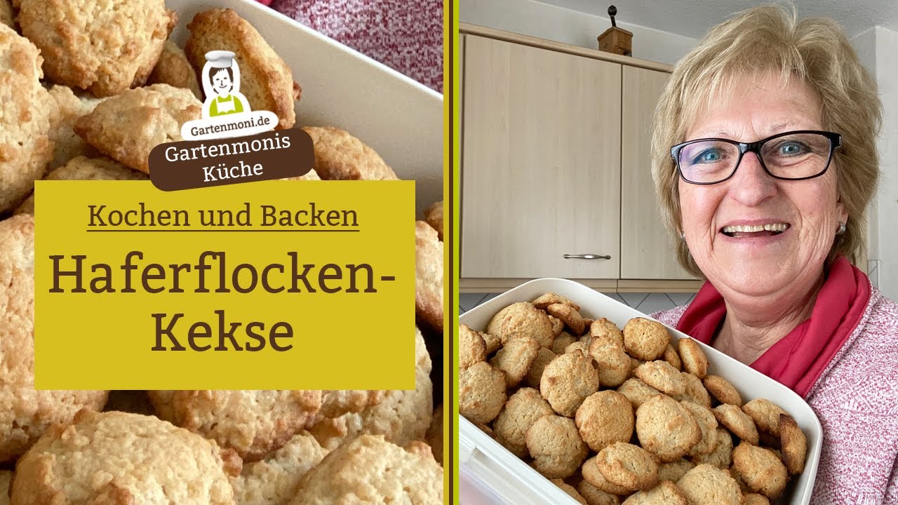 Haferflocken-Kekse backen | Gartenmonis Küche