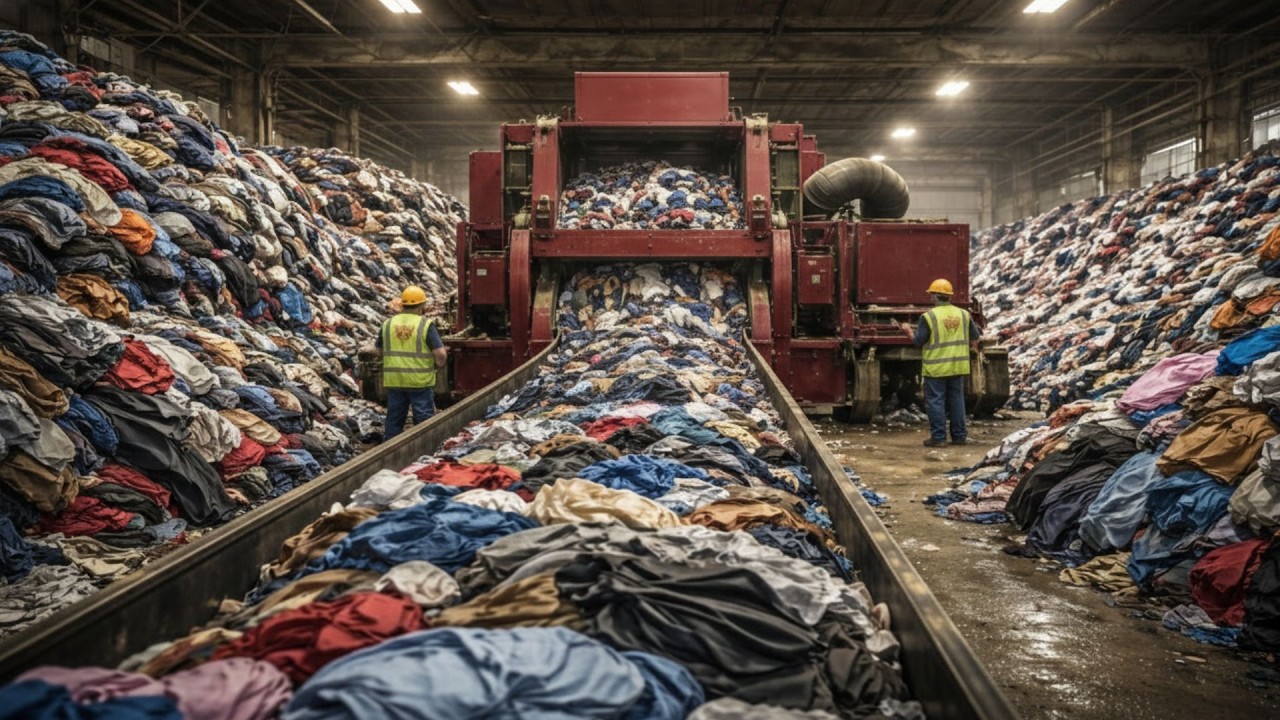 INSIDE A TEXTILE RECYCLING PLANT: HOW WORN CLOTHES BECOME NEW MATERIALS