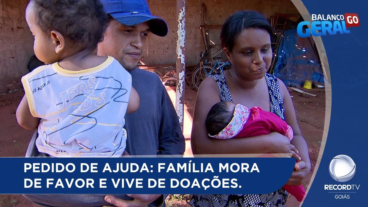 PEDIDO DE AJUDA: FAMÍLIA MORA DE FAVOR E VIVE DE DOAÇÕES.