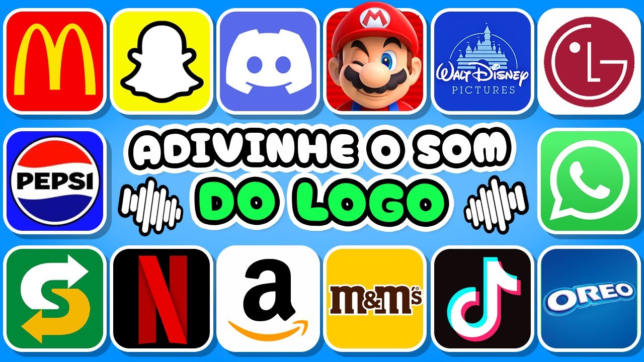 Adivinhe o SOM do LOGO 🤔👀🔊 Tiktok, McDonald's, Pepsi, Netflix | Quiz de Logos 2025