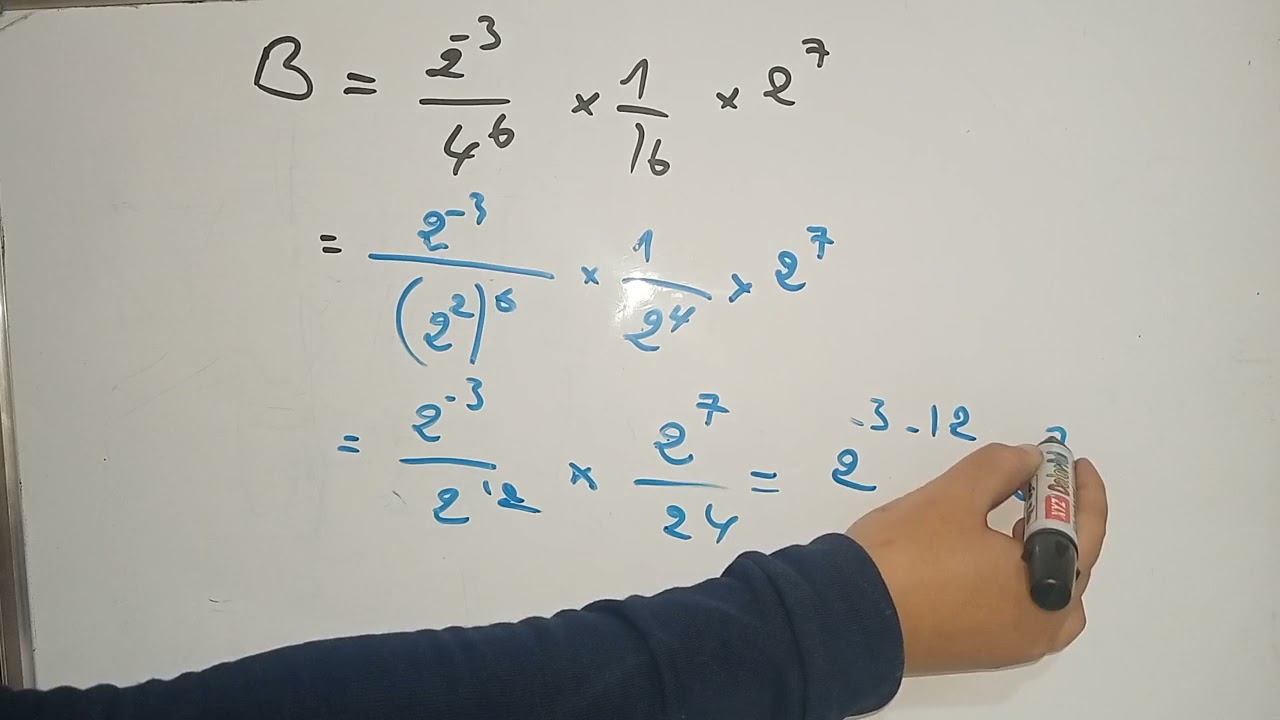 Exercices sur les puissances des nombres rationnels تمرين في قوة عدد جذري التانية اعدادي مسلك دولي