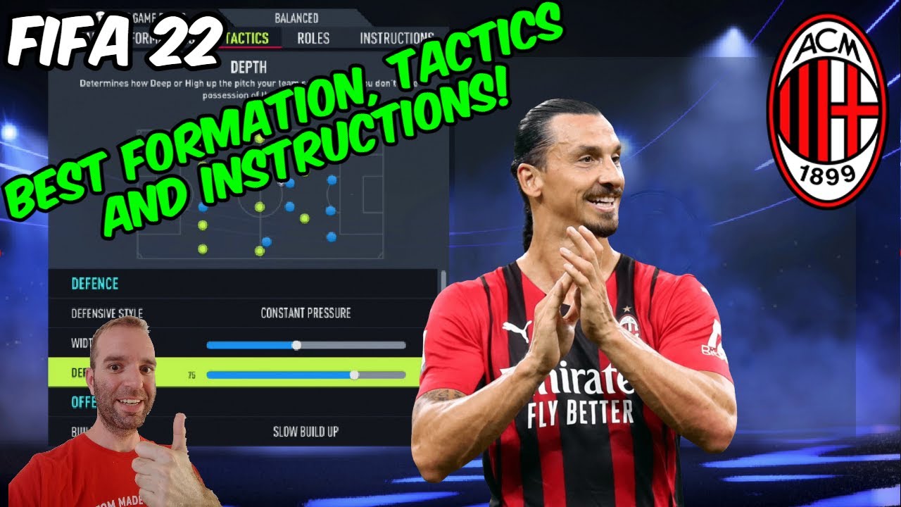 FIFA 22 - BEST AC MILAN Formation, Tactics and Instructions