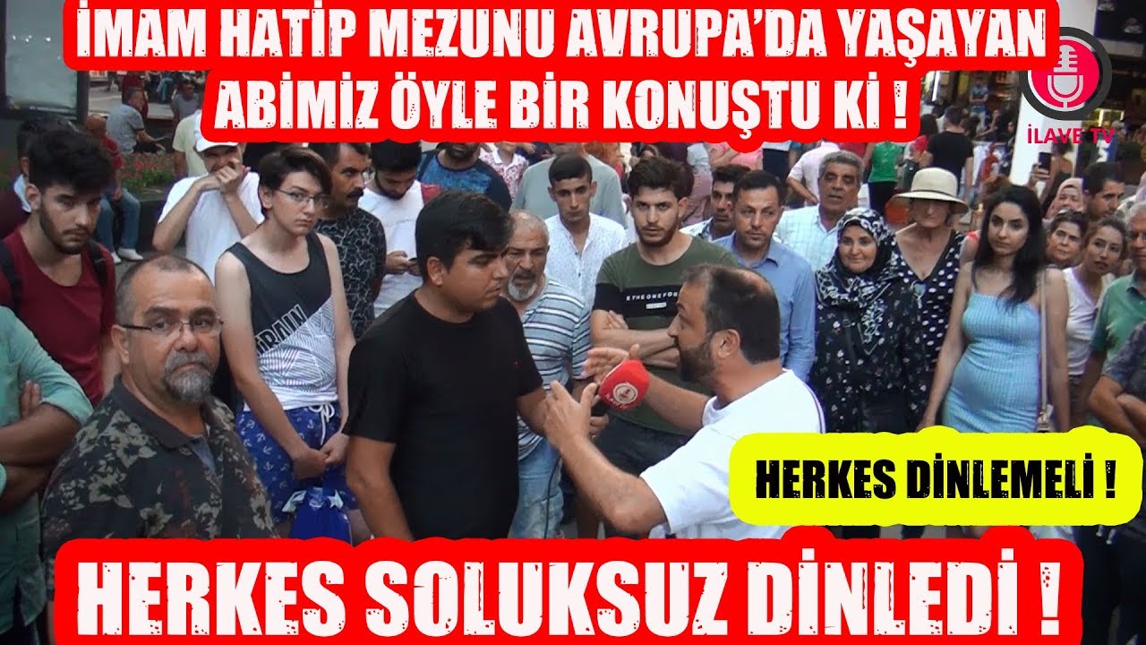 (Soluksuz Dinlediler) İmam Hatip Mezunu Avrupa'da Yaşayan Abimiz Öyle Bir Konuştu ki !