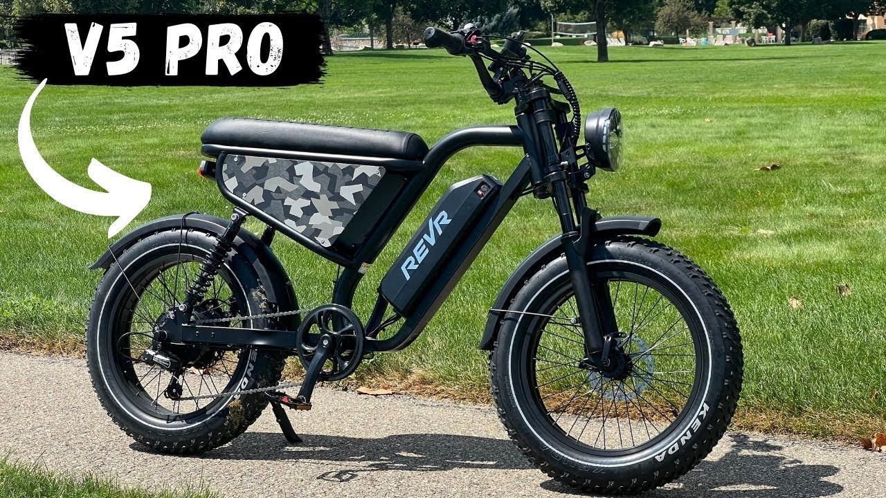 REVR V5 Pro e-bike! Moped Style bike under $1000 dollars