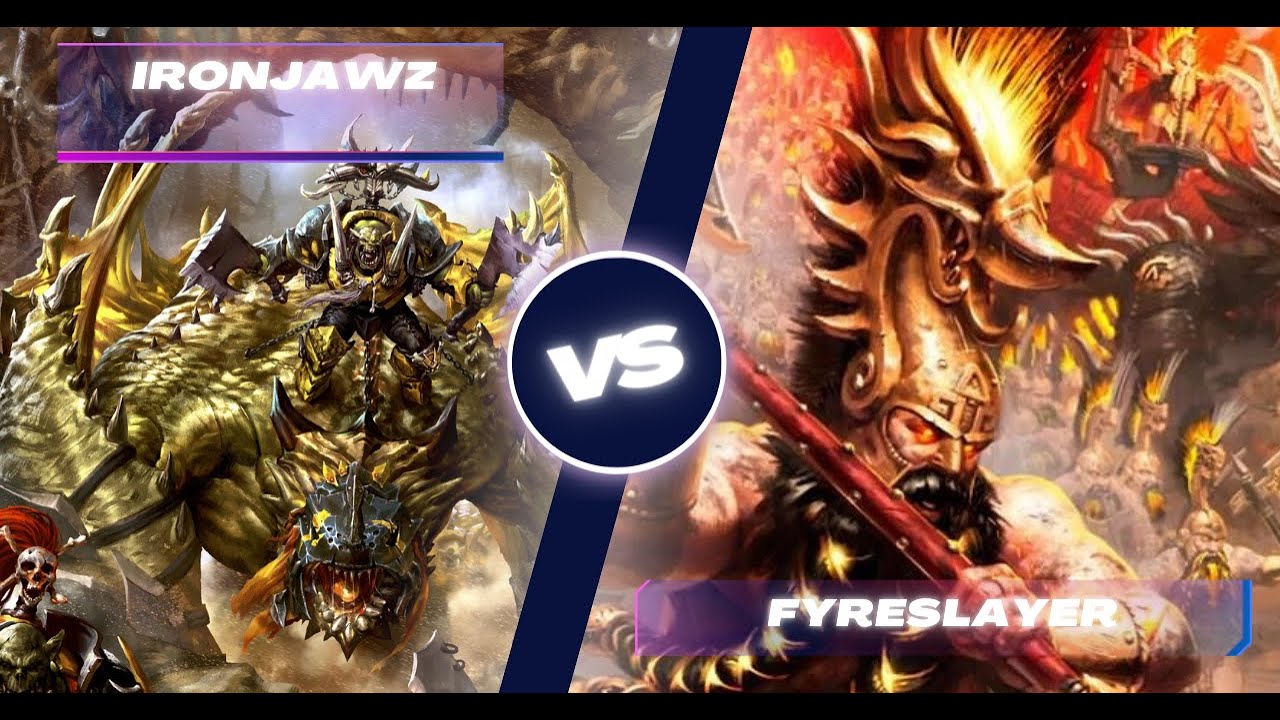 ironjawz vs fyreslayer spearhead battlereport deutsch