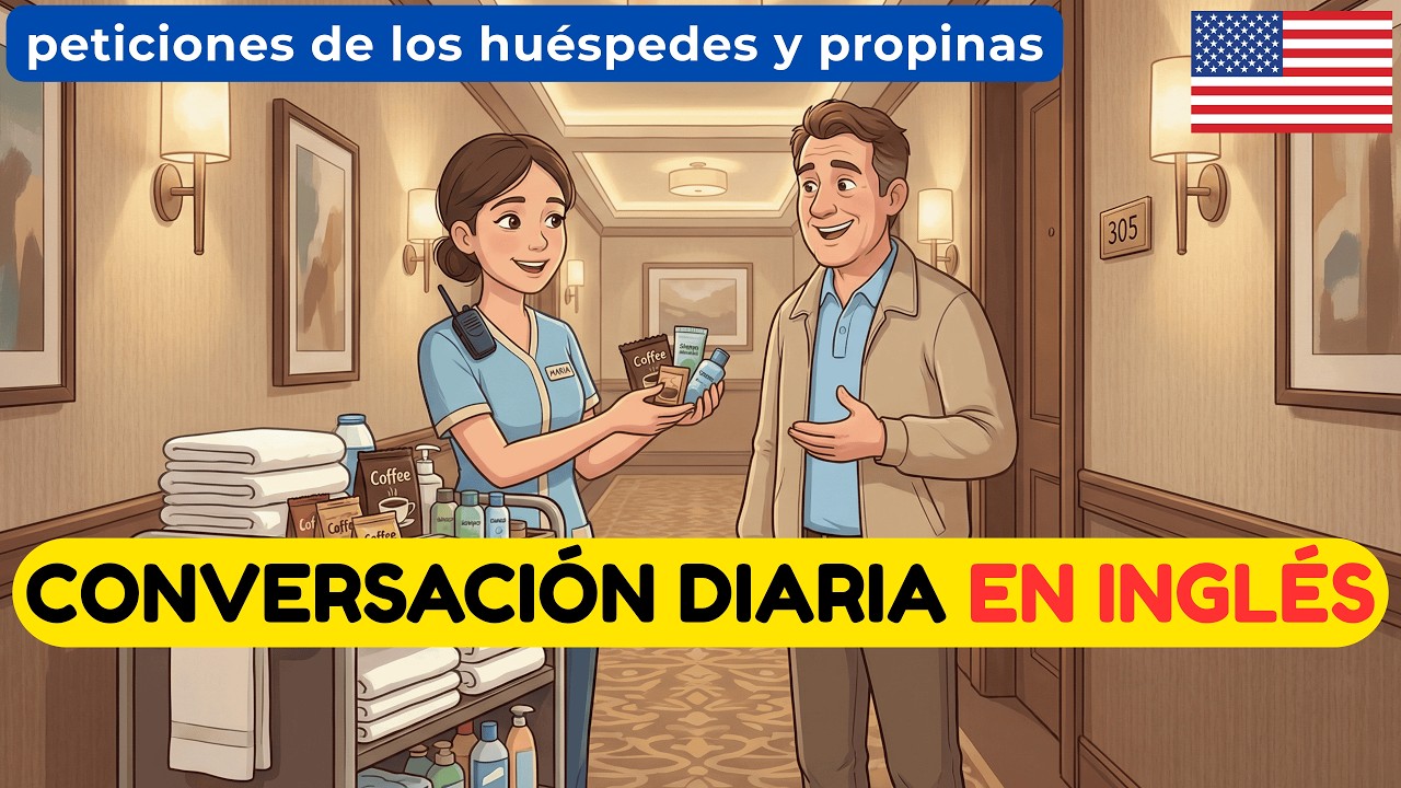 Mejora tu escucha en inglés rápido: peticiones de los huéspedes y propinas (inglés para hoteles)