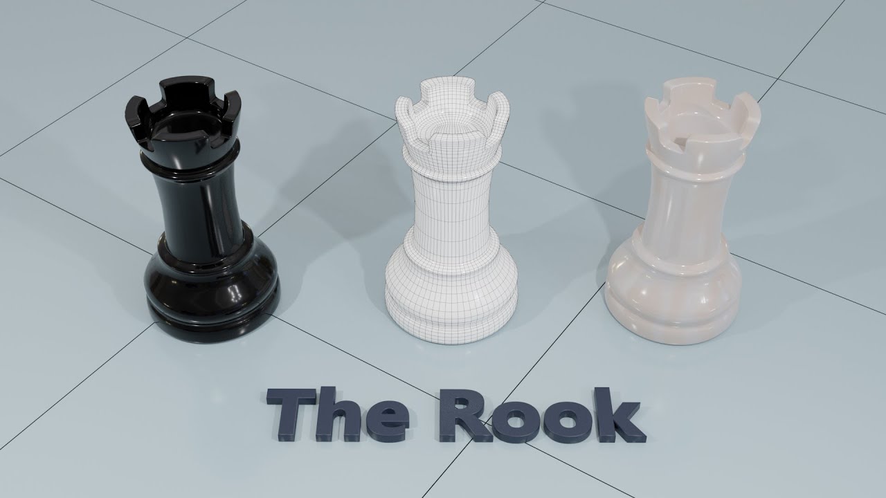 Blender Chess Rook - #14 Subdivision Surface Modelling in Blender