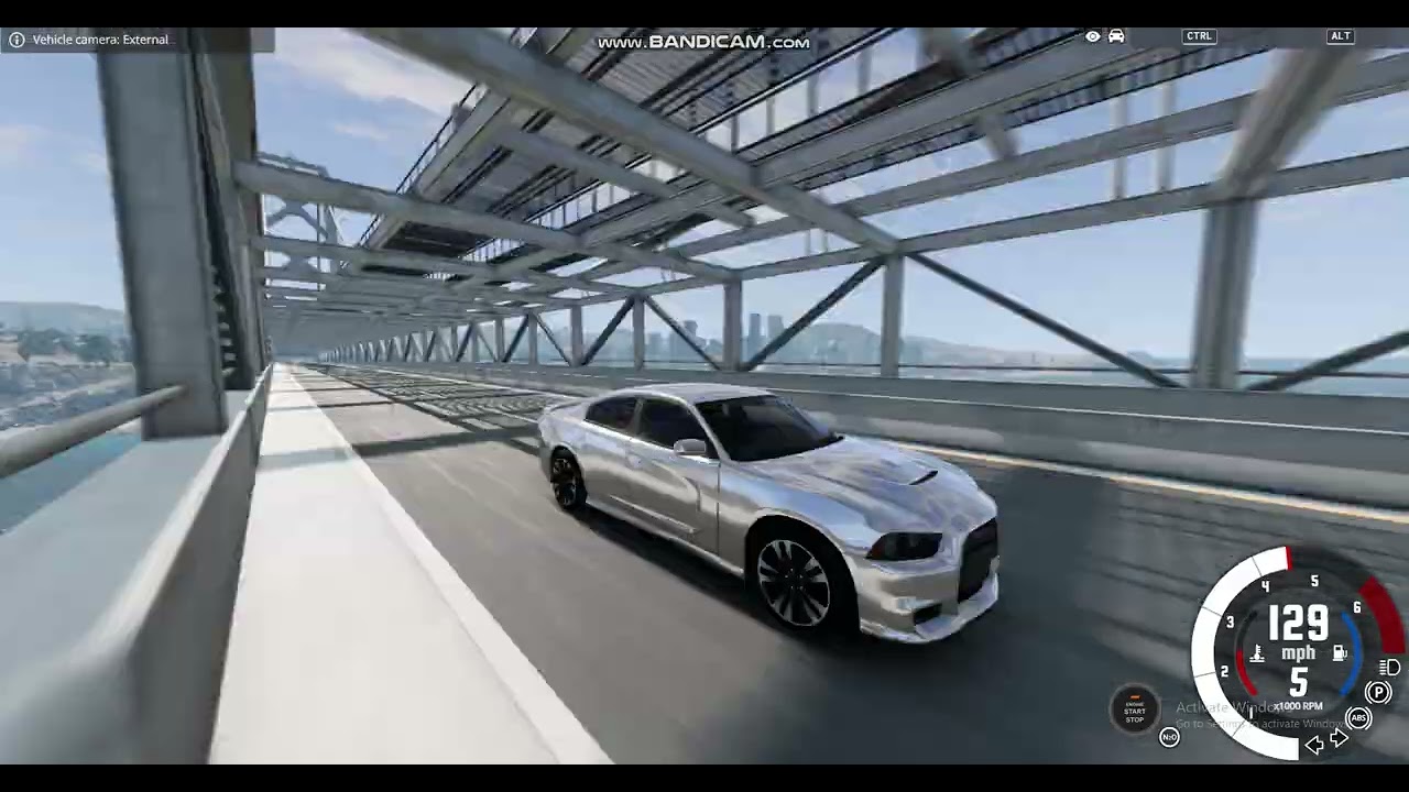 Syakir drives a Dodge Charger SRT