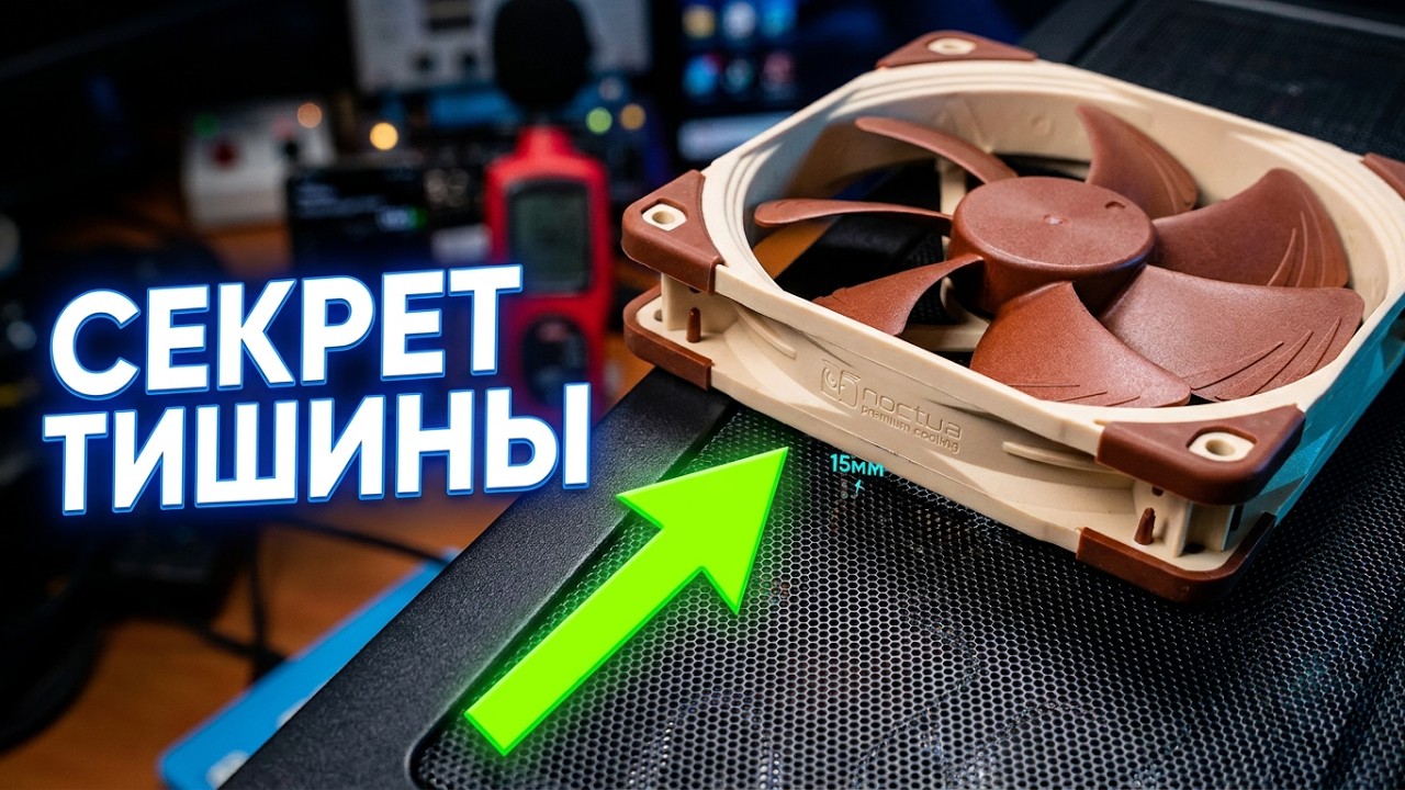 Вентиляторы на нижнюю стенку ПК. Небольшой тест на шум.