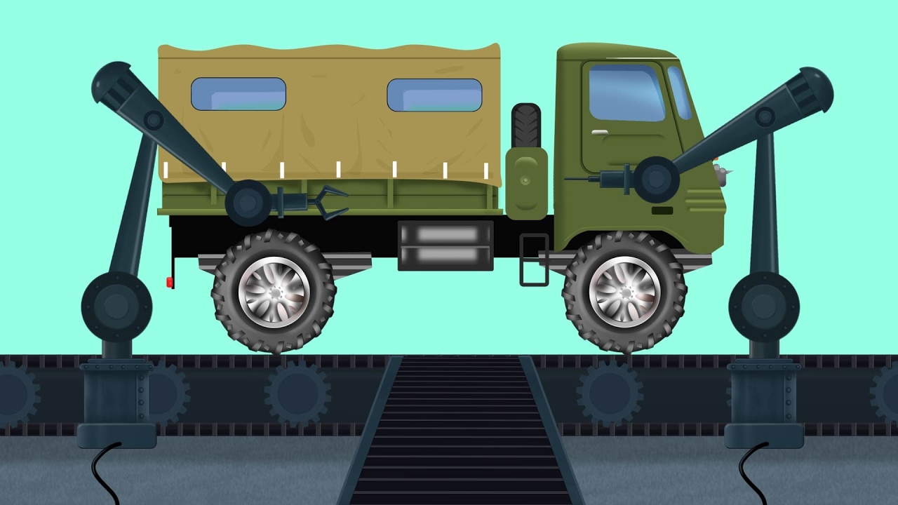 Army Truck | Toy Factory | Truck Car Garage