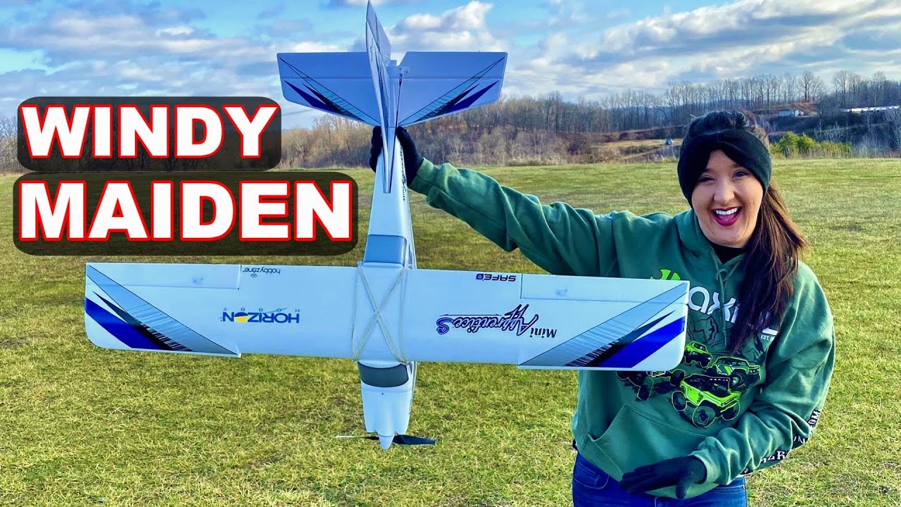 Will She CRASH This Beginner RC Plane? - Mini Apprentice S - TheRcSaylors