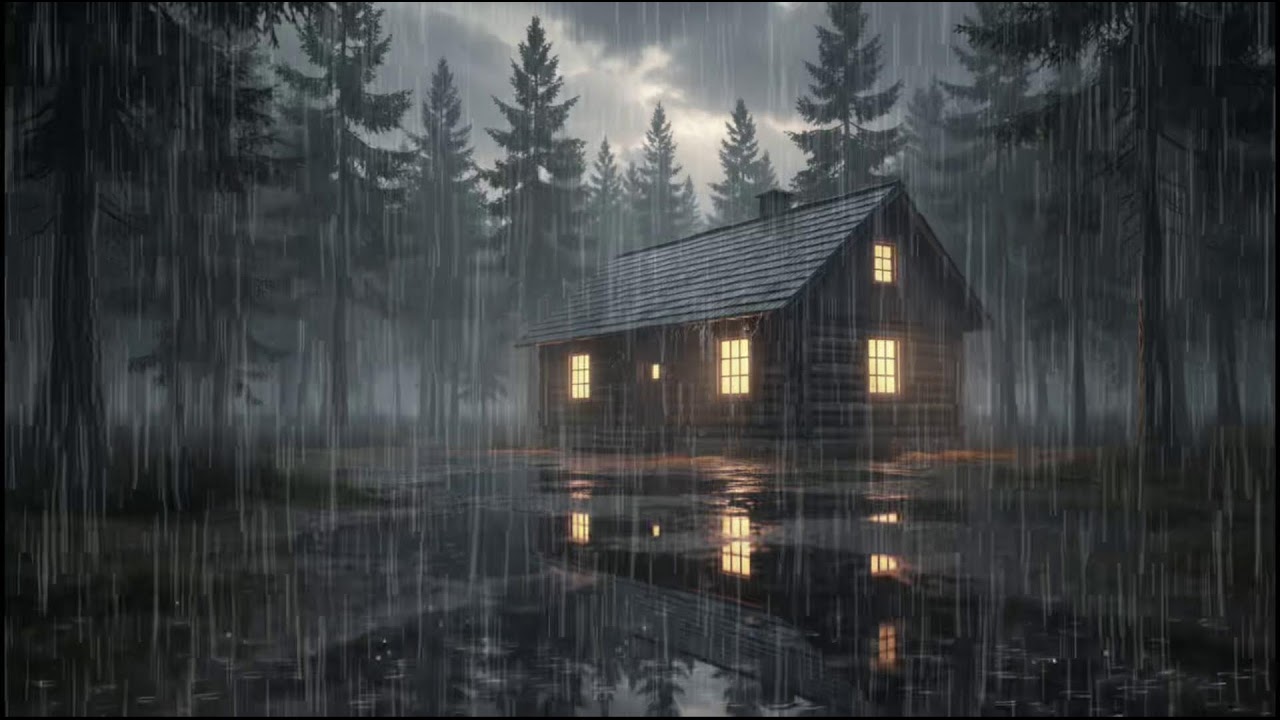 Deep Thunder and Heavy Rain Ambience for Sleep | Calm Rain Nights That Help Beat Insomnia Fast