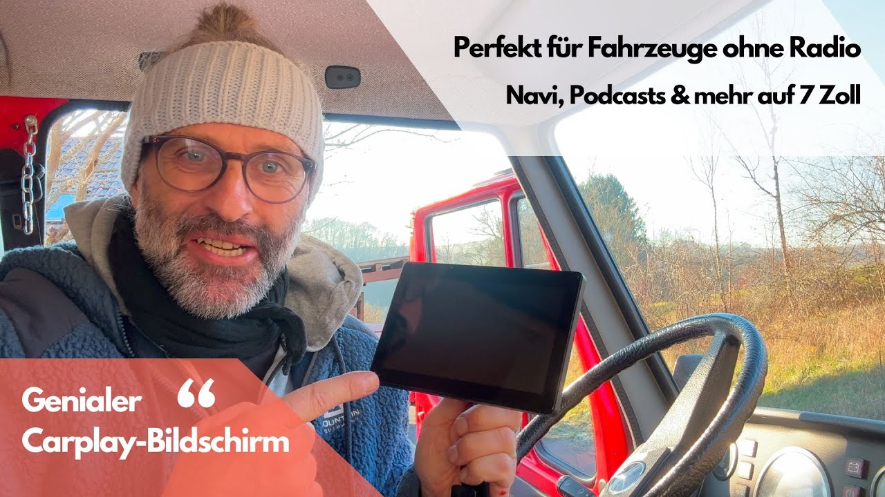 Genialer CarPlay-Bildschirm! Das 7-Zoll-Display f&uuml;r alle F&auml;lle