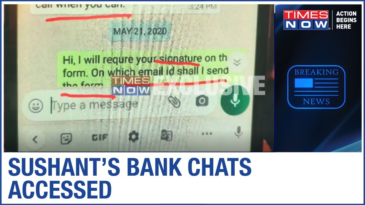 Sushant Singh Rajput's bank chats accessed; Proof he wanted control over his finances | EXCLUSIVE
