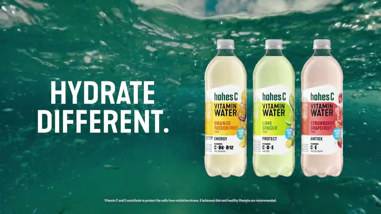 HYDRATE DIFFERENT. hohes C VITAMIN WATER 💦