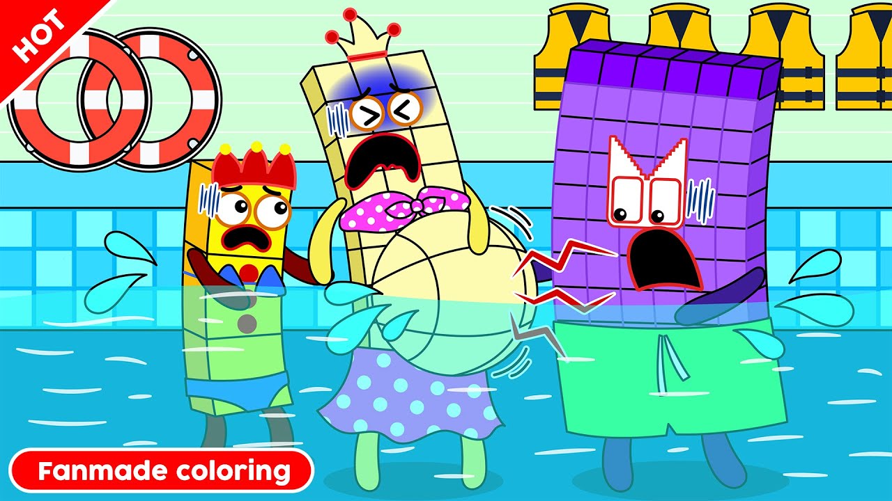 Numberblocks 30, Try Hard! Numberblocks Fanmade Coloring Story