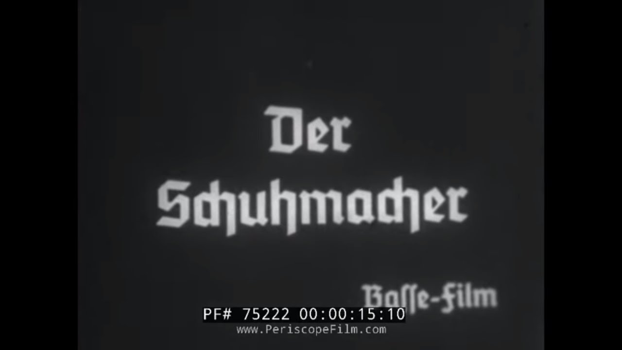 1930s FILM SHOEMAKER MAKES SHOES BY HAND  GERMAN EDUCATIONAL MOVIE 75222