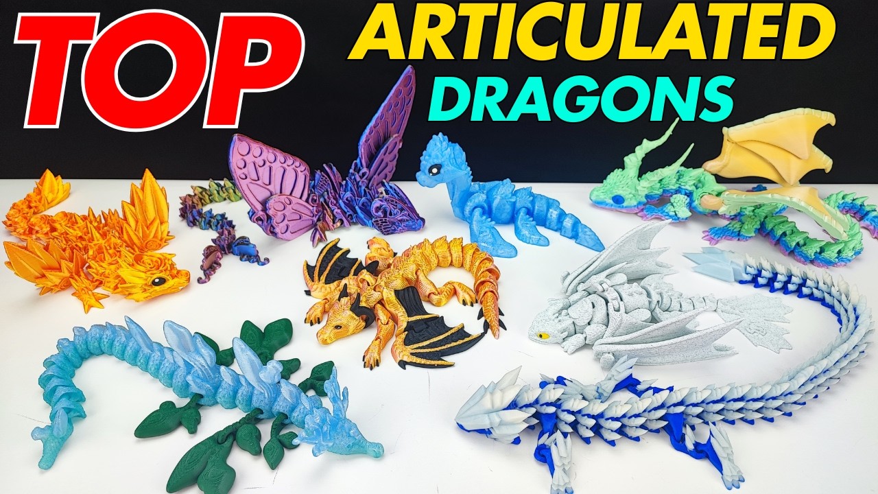 3D Printed Articulated Dragons | SUNLU Filament