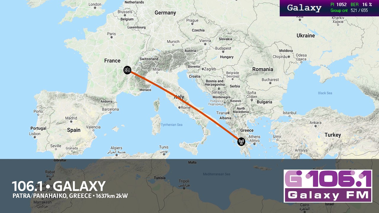 [FM-DX] Galaxy 106.1 (Greece) via Sporadic E in France &bull; 12/07/2021