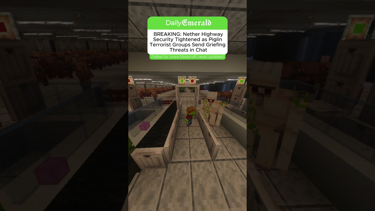 Scary time for the Overworld! #minecraft #minecrafthumor #minecraftjokes #dailyemerald #gaming #