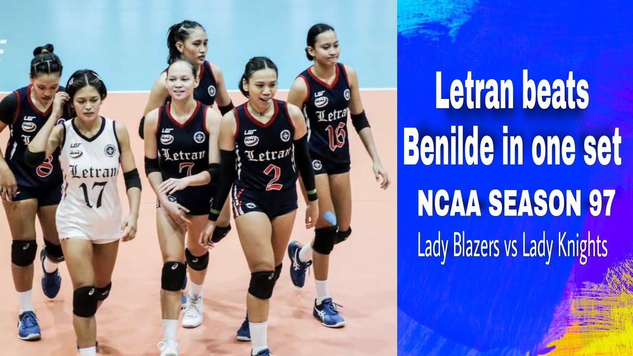 LETRAN DEFEATED BENILDE THE NCAA SEASON 97 WOMEN'S VOLLEYBALL CHAMPION BY ONE SET  