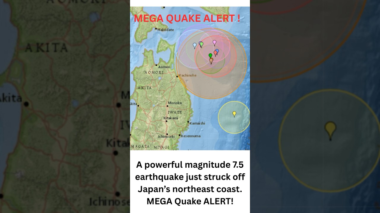Japan Megaquake Warning After 7.5 Quake & Tsunami Alert