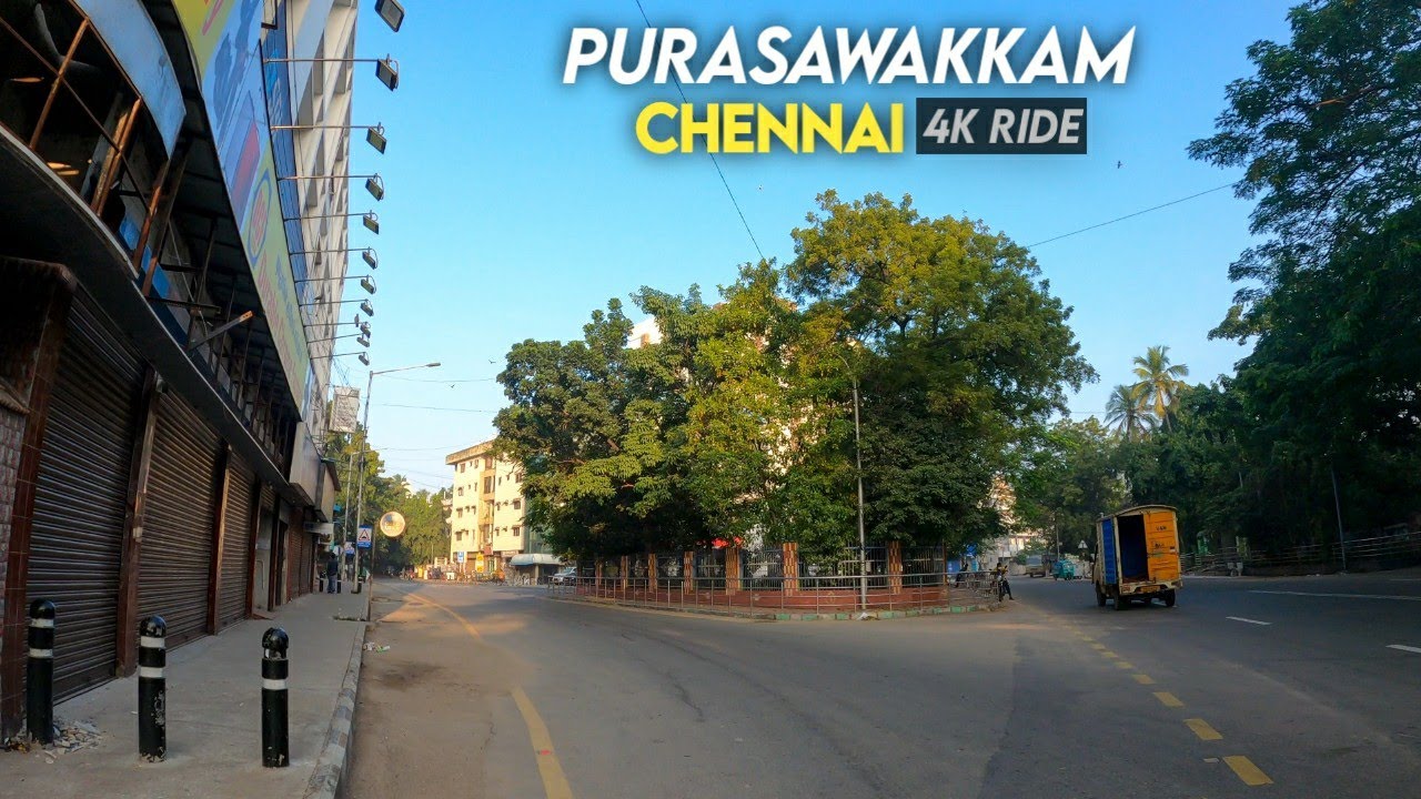 Chennai 4K | Purasawalkam | Millers Road | Raja Annamalai Road | Dr Alagappa Road | City tour