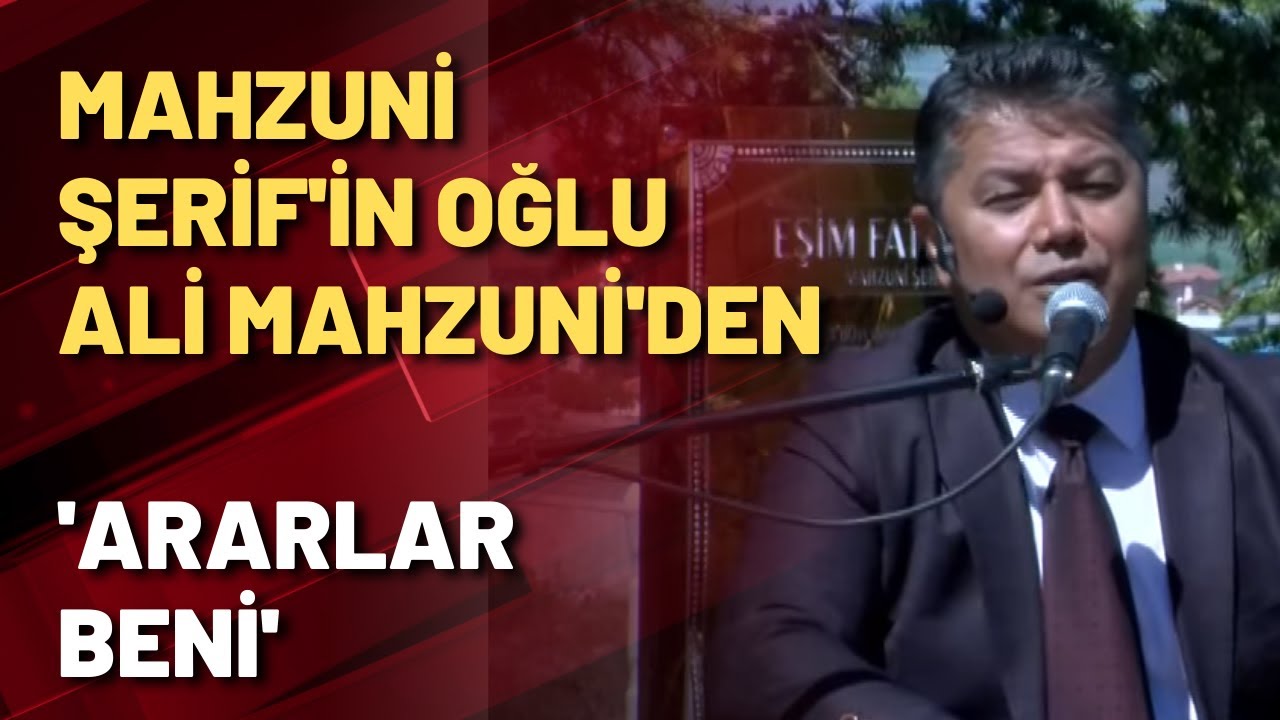 Mahzuni Şerif'in oğlu Ali Mahzuni'den 'Ararlar Beni'