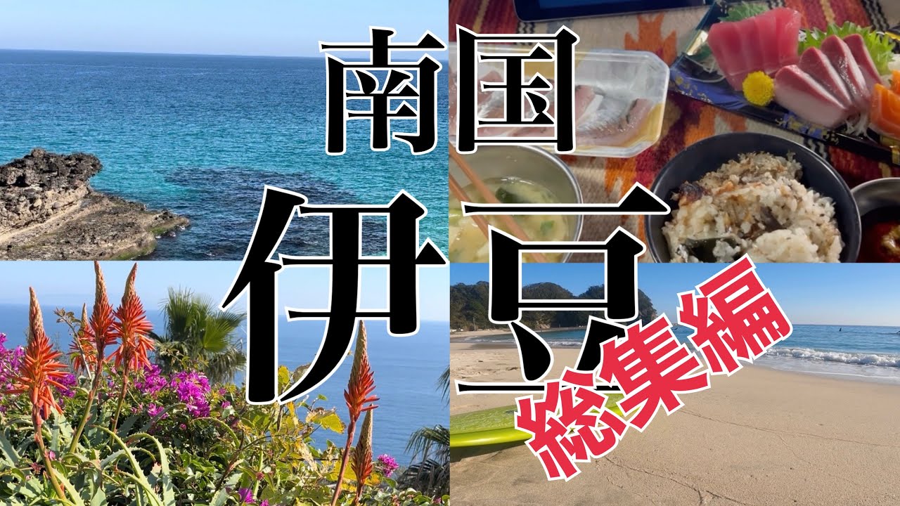 【2泊3日車中泊】SURF TRIP！車中飯、温泉、いい波、綺麗な海、温暖な気候（総集編）