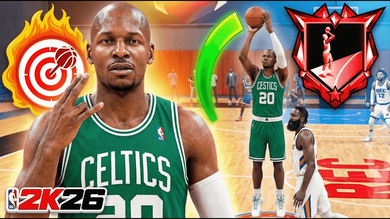 This 73 OVR Ray Allen Build is a 3PT THREAT in the REC on NBA 2K26... [NO MONEY SPENT]