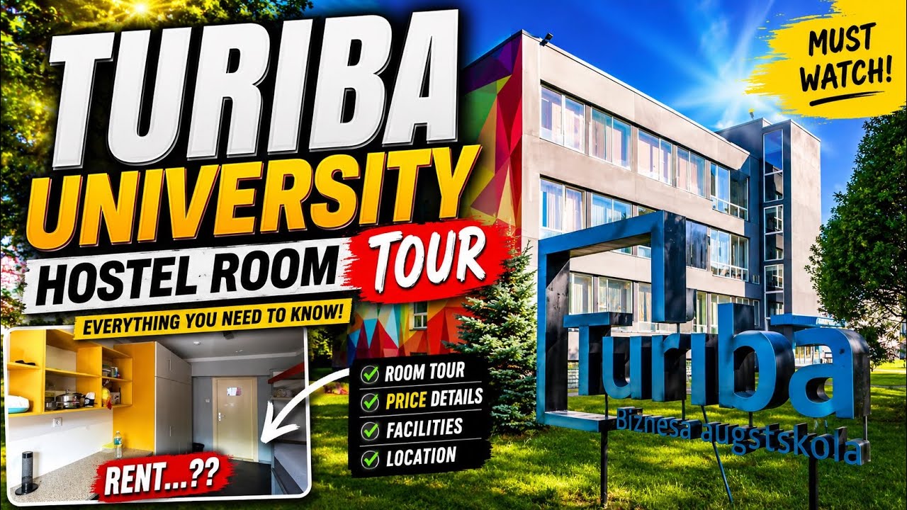 Turiba University Hostel Room Tour | Turiba Youth Hostel #turibauniversity #latviastudentvisa #visa