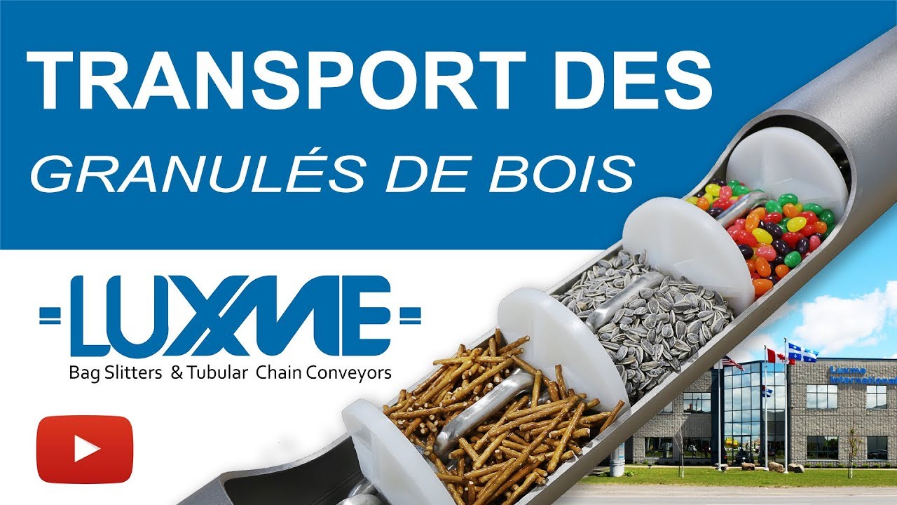 Transport des Granulés de Bois - Convoyeur tubulaire à chaîne