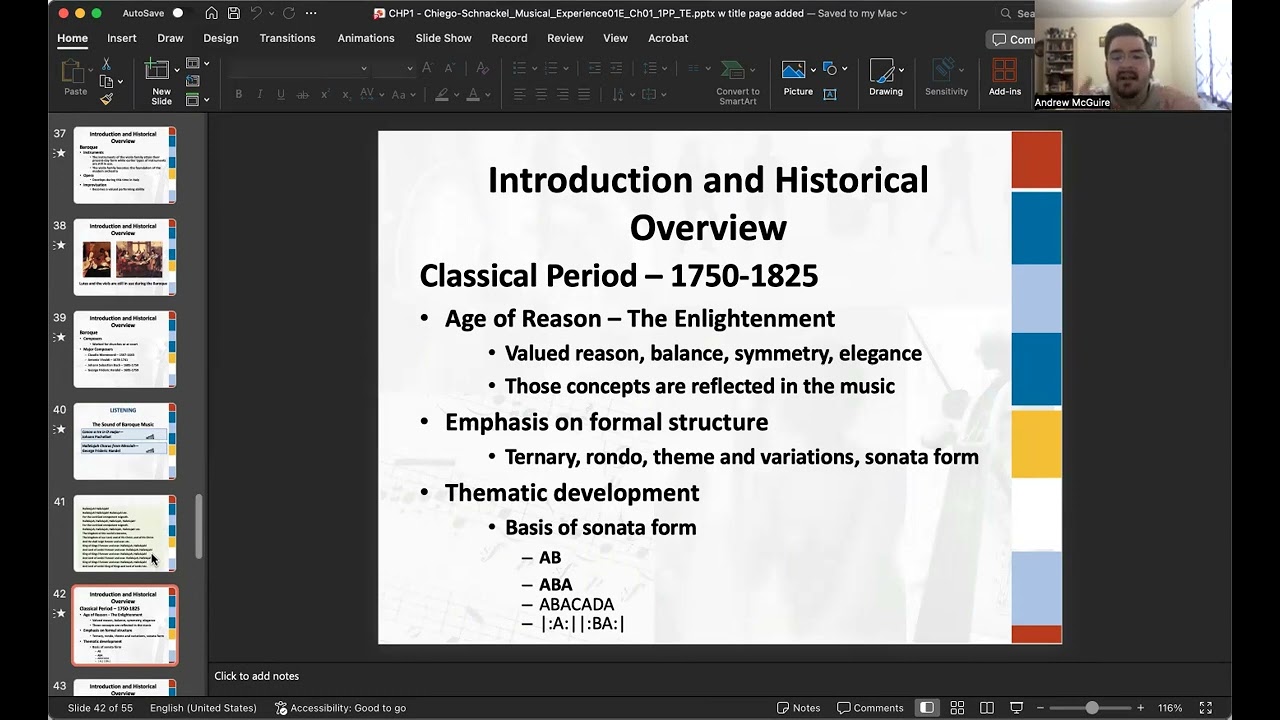 Intro to Music - Wednesday, Jan. 28, 2026 - Lecture
