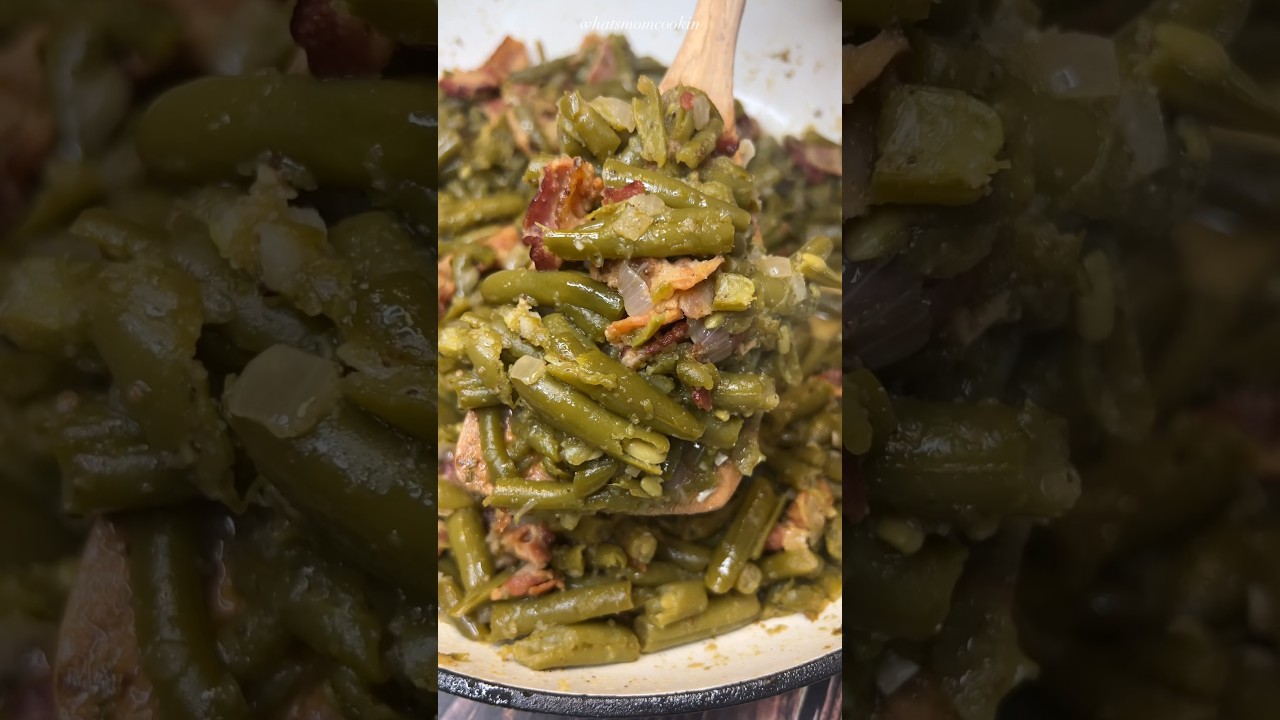 Southern style green beans are one of my favorite side dishes! 