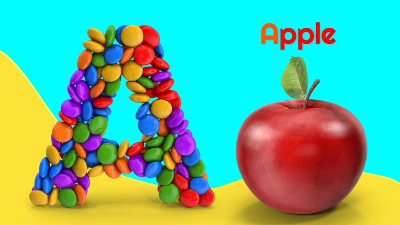 ABC Phonics Song , Toddlers learning video, A for Apple, ABC Song, Nursery Rhymes, Alphabet Song